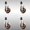 Service Caster 4 Inch 316SS High Temp Glass Filled Nylon 1-5/8 Inch Expanding Stem Caster Set SCC-SS316EX20S414-GFNSHT-158-4 - alternate 2